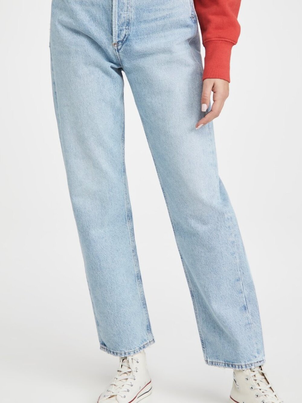 AGOLDE 90's Mid Rise Loose Fit Jeans In Snapshot Vintage Faded Wash - Size 29 - Picture 12 of 12